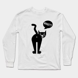 Funny Angry cat Long Sleeve T-Shirt